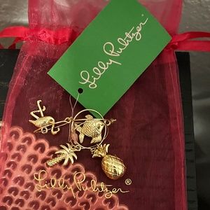 Lilly Pulitzer wine charms